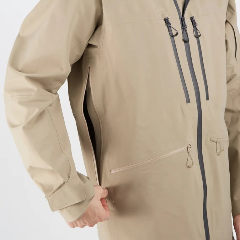 Salomon S/Lab Qst GTX Pro 3l Shell Men's Ski Jackets Beige | CA 80G23